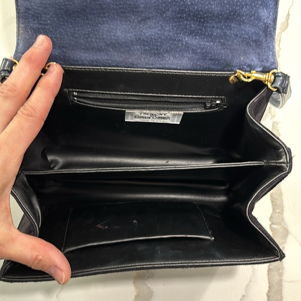 VTG Frenchy of California Vintage Navy Blue Evening Bag - Picture 10 of 16